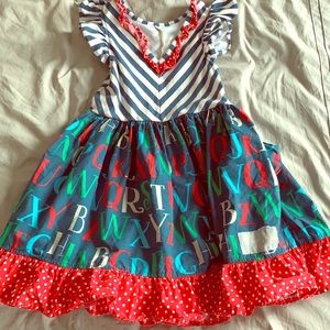 Eleanor Rose ABC back to school dress size 3/4